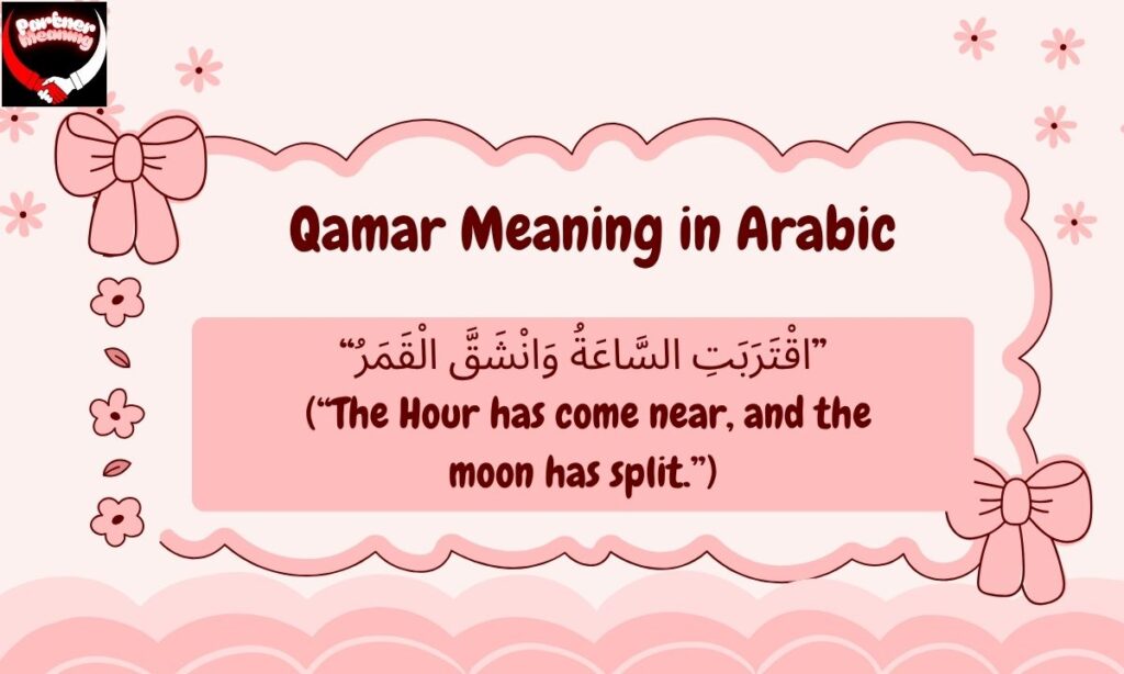 Qamar in the Quran and Islamic Context