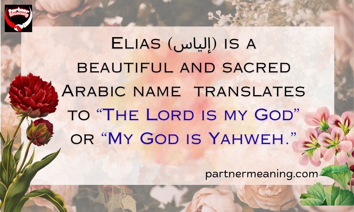 The Word “Elias” Meaning in Arabic – Origin, Quranic Significance, and Cultural Importance